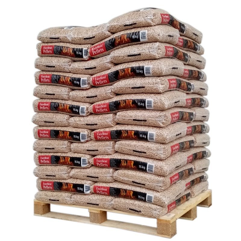 Wood Pellets - Granulés De Bois Sac 15 Kg - X20 Sacs - 300kg à Prix  Carrefour